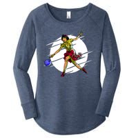 Pinup Girl Bowling Women's Perfect Tri Tunic Long Sleeve Shirt