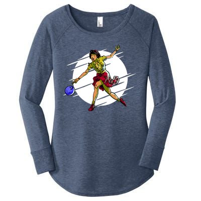 Pinup Girl Bowling Women's Perfect Tri Tunic Long Sleeve Shirt