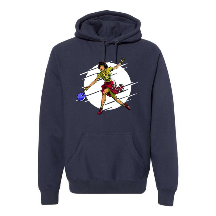 Pinup Girl Bowling Premium Hoodie