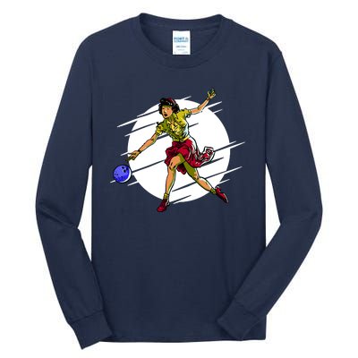 Pinup Girl Bowling Tall Long Sleeve T-Shirt