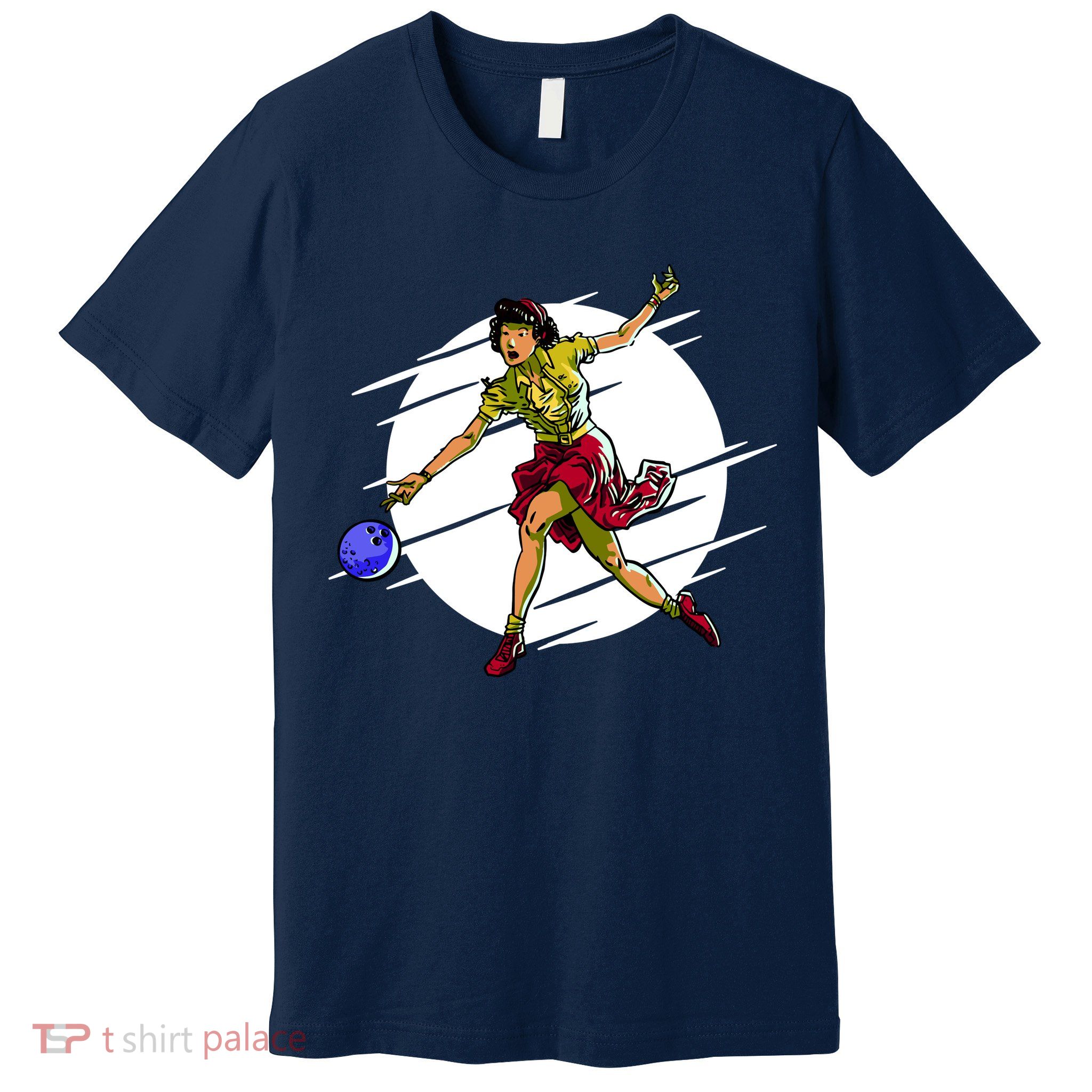 Pinup Girl Bowling Premium T-Shirt