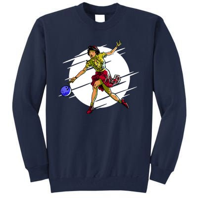 Pinup Girl Bowling Tall Sweatshirt