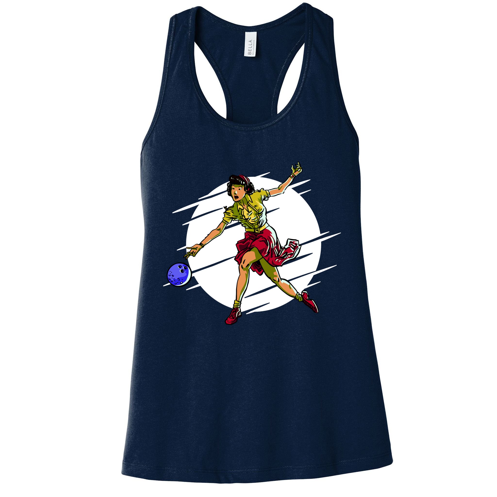 Pinup Girl Bowling Womens Tank Top