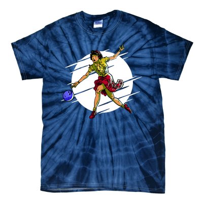 Pinup Girl Bowling Tie-Dye T-Shirt