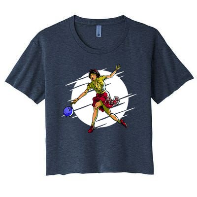 Pinup Girl Bowling Women's Crop Top Tee