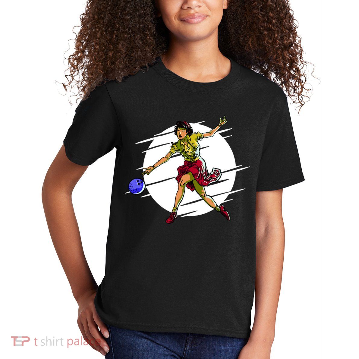 Pinup Girl Bowling Kids T-Shirt
