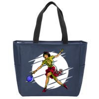 Pinup Girl Bowling Zip Tote Bag