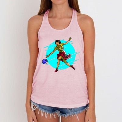 Pinup Girl Bowling Women's Knotted Racerback Tank