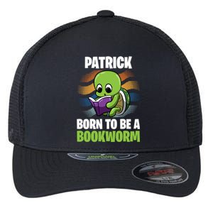 Patrick Gift Born To Be A Bookworm Gift Personalized Gift Flexfit Unipanel Trucker Cap