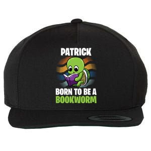 Patrick Gift Born To Be A Bookworm Gift Personalized Gift Wool Snapback Cap