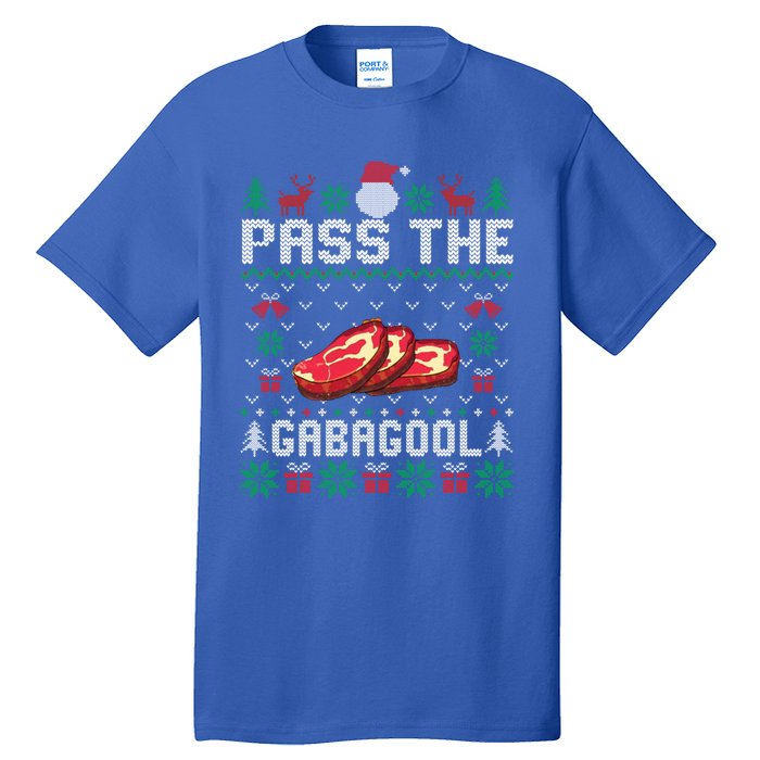 Pass Gabagool Christmas Ugly Funny Holidays Party Gift Tall T-Shirt