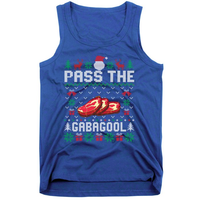 Pass Gabagool Christmas Ugly Funny Holidays Party Gift Tank Top