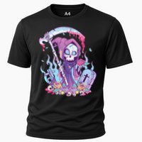 Pastel Goth Creepy Death Grim Reaper Kawaii Occult Menhera Cooling Performance Crew T-Shirt