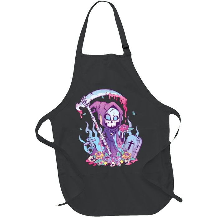 Pastel Goth Creepy Death Grim Reaper Kawaii Occult Menhera Apron