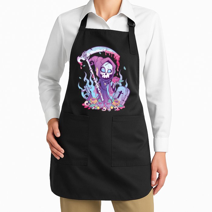 Pastel Goth Creepy Death Grim Reaper Kawaii Occult Menhera Apron