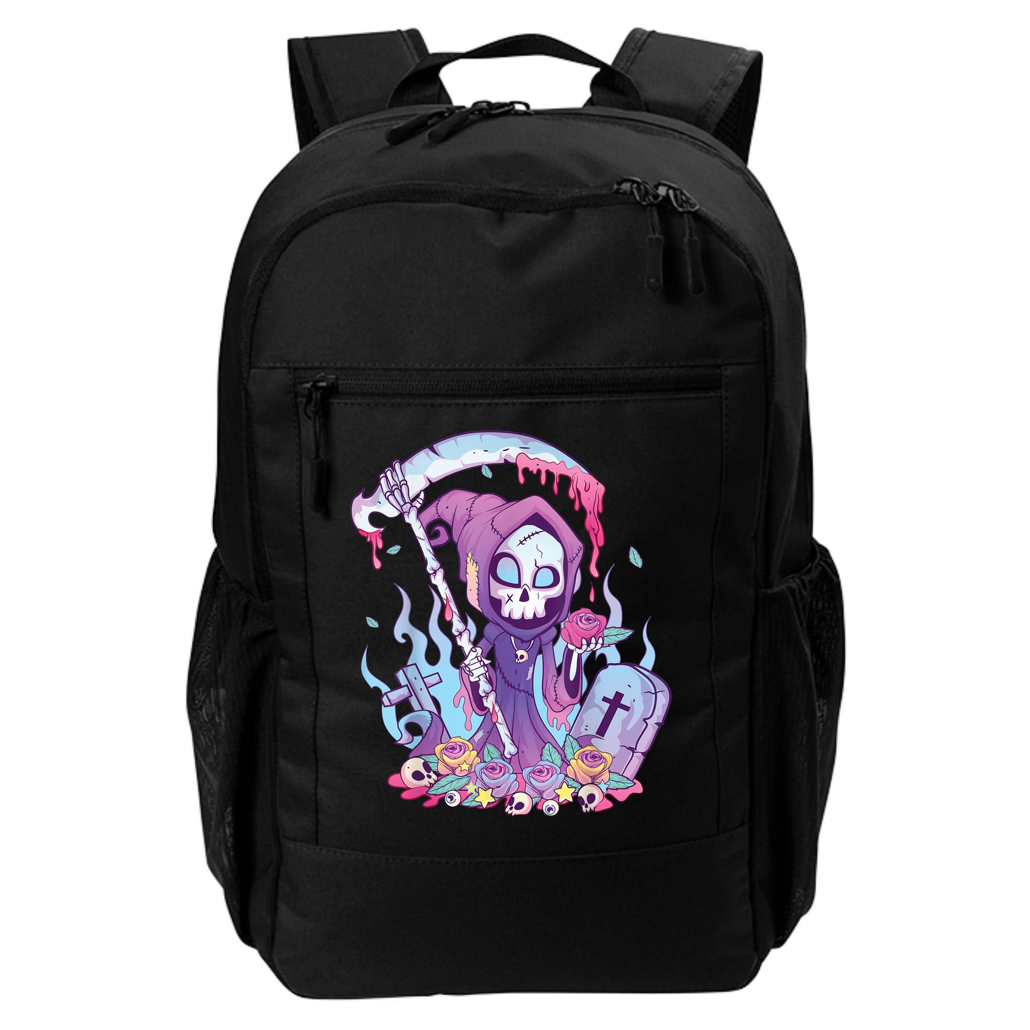 Pastel Goth Creepy Death Grim Reaper Kawaii Occult Menhera Backpack