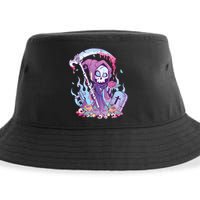 Pastel Goth Creepy Death Grim Reaper Kawaii Occult Menhera Sustainable Bucket Hat
