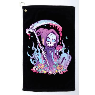 Pastel Goth Creepy Death Grim Reaper Kawaii Occult Menhera Golf Towel