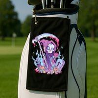 Pastel Goth Creepy Death Grim Reaper Kawaii Occult Menhera Golf Towel