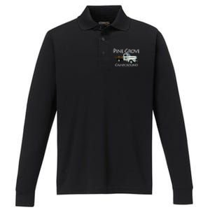 Pine Grove Car Show Weekend Performance Long Sleeve Polo