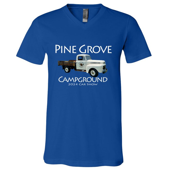 Pine Grove Car Show Weekend V-Neck T-Shirt