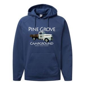 Pine Grove Car Show Weekend Performance Fleece Hoodie