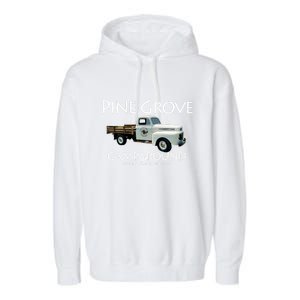 Pine Grove Car Show Weekend Garment-Dyed Fleece Hoodie