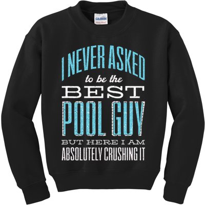 Pool Guy Cleaner Pool Service Kids Sweatshirt