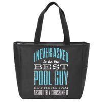 Pool Guy Cleaner Pool Service Zip Tote Bag