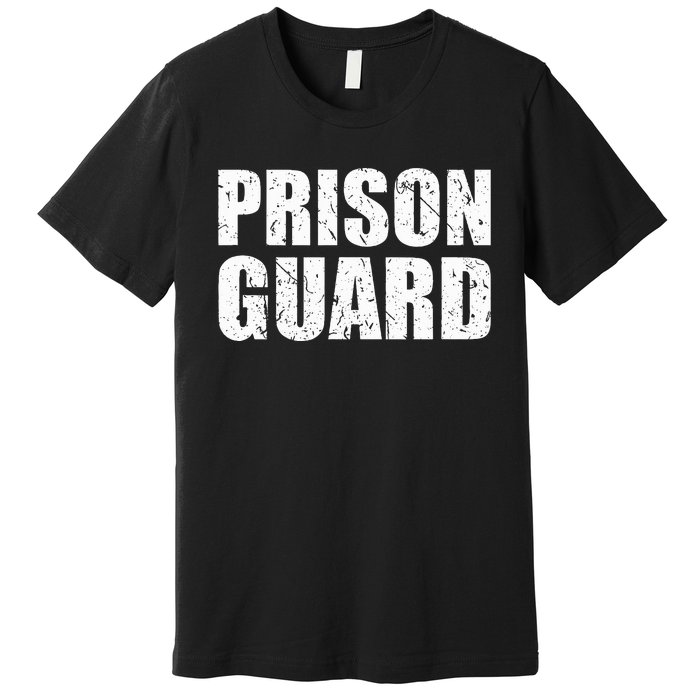 Prison Guard Costume Jail Corrections Officer Halloween Premium T-Shirt