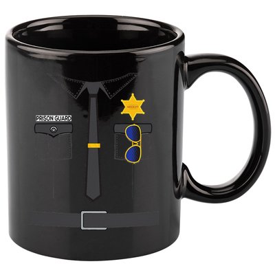 Prison Guard Correctional Officer Easy Halloween Costume Fun 11oz C Handle Ceramic Mug