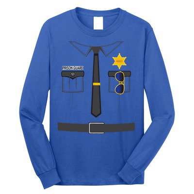 Prison Guard Correctional Officer Easy Halloween Costume Fun Long Sleeve Shirt