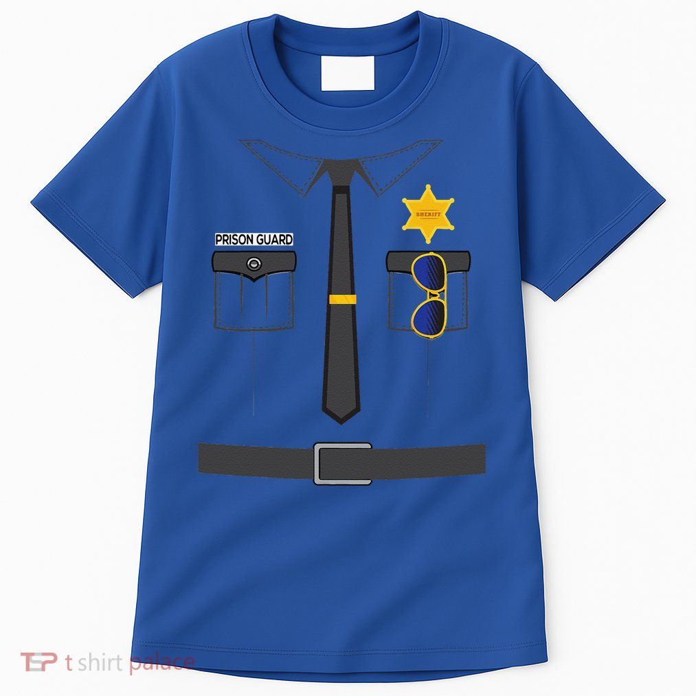 Prison Guard Correctional Officer Easy Halloween Costume Fun Tall T-Shirt