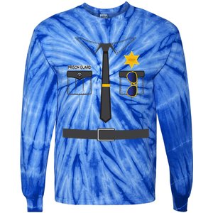 Prison Guard Correctional Officer Easy Halloween Costume Fun Tie-Dye Long Sleeve Shirt