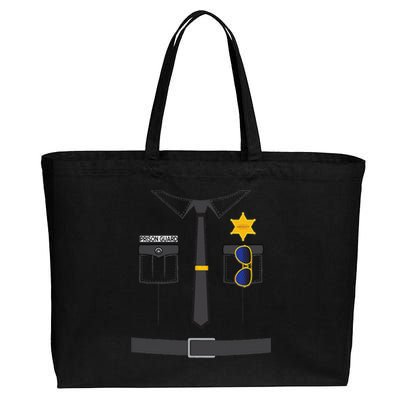 Prison Guard Correctional Officer Easy Halloween Costume Fun Cotton Canvas Jumbo Tote