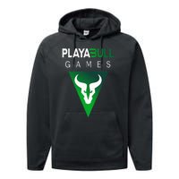 Playabull Games Crypto Playable Games 3ull Playa3ull Games Performance Fleece Hoodie