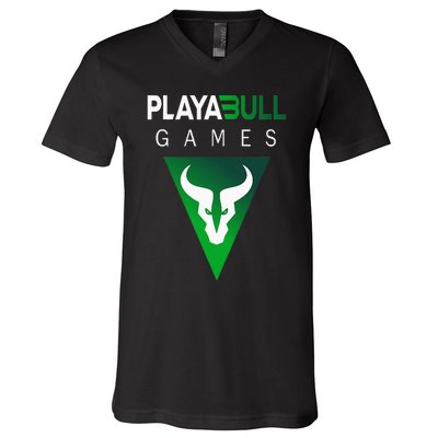 Playabull Games Crypto Playable Games 3ull Playa3ull Games V-Neck T-Shirt