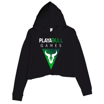 Playabull Games Crypto Playable Games 3ull Playa3ull Games Crop Fleece Hoodie