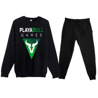 Playabull Games Crypto Playable Games 3ull Playa3ull Games Premium Crewneck Sweatsuit Set