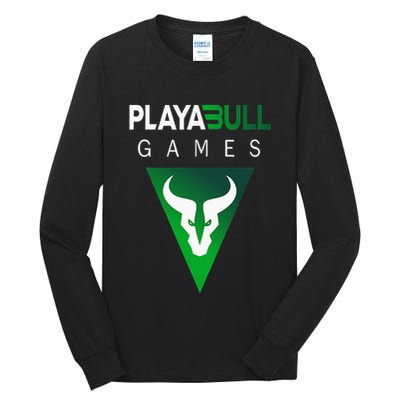 Playabull Games Crypto Playable Games 3ull Playa3ull Games Tall Long Sleeve T-Shirt