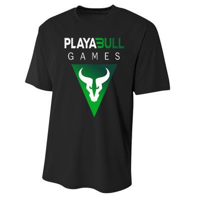 Playabull Games Crypto Playable Games 3ull Playa3ull Games Performance Sprint T-Shirt