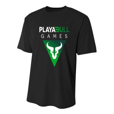 Playabull Games Crypto Playable Games 3ull Playa3ull Games Youth Performance Sprint T-Shirt