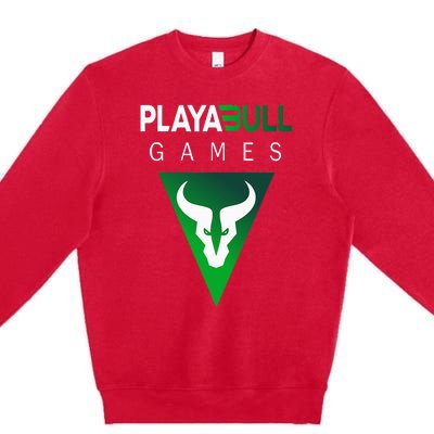 Playabull Games Crypto Playable Games 3ull Playa3ull Games Premium Crewneck Sweatshirt