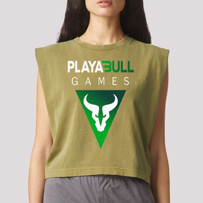Playabull Games Crypto Playable Games 3ull Playa3ull Games Garment-Dyed Women's Muscle Tee