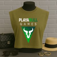 Playabull Games Crypto Playable Games 3ull Playa3ull Games Garment-Dyed Women's Muscle Tee