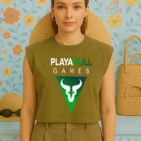 Playabull Games Crypto Playable Games 3ull Playa3ull Games Garment-Dyed Women's Muscle Tee