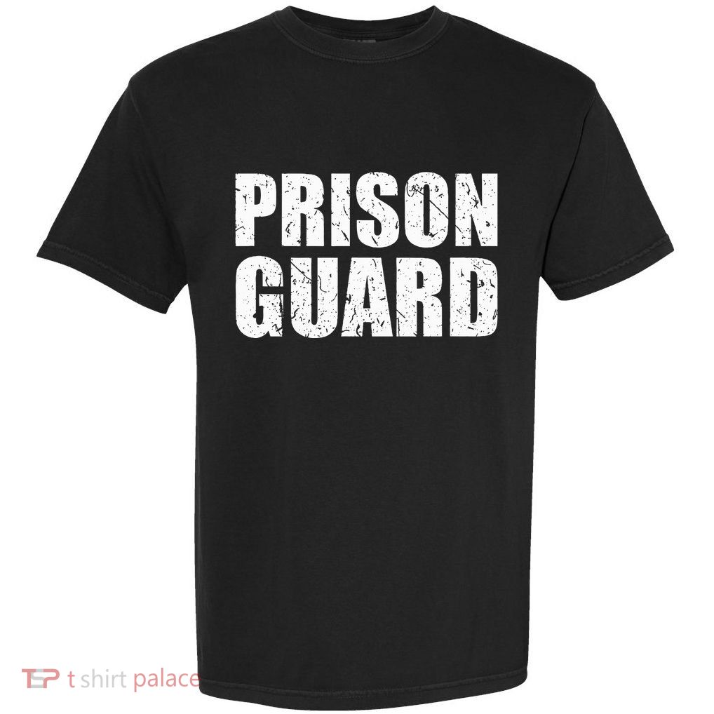 Prison Guard Costume Jail Corrections Garment-Dyed Heavyweight T-Shirt