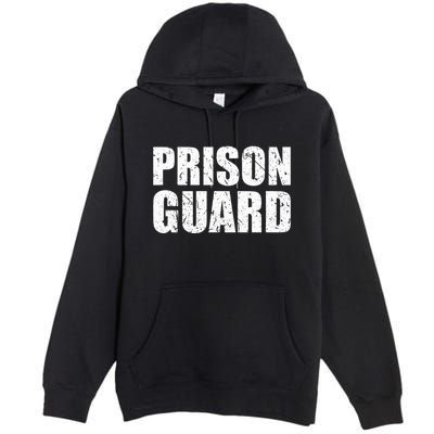 Prison Guard Costume Jail Corrections Premium Pullover Hoodie