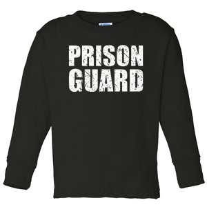 Prison Guard Costume Jail Corrections Toddler Long Sleeve Shirt