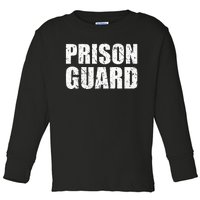 Prison Guard Costume Jail Corrections Toddler Long Sleeve Shirt